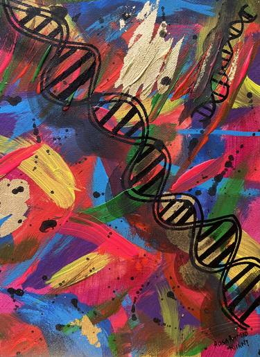 Genes soul (1) Abstract Original Bright Painting thumb