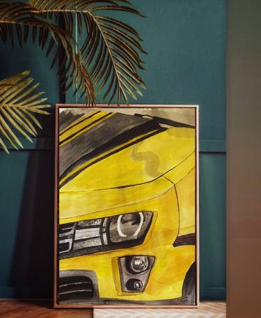 Original Car Paintings by Aqsa Ahmad Khan