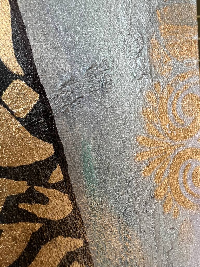 Original Abstract Expressionism Calligraphy Painting by Aqsa Jameel Raja