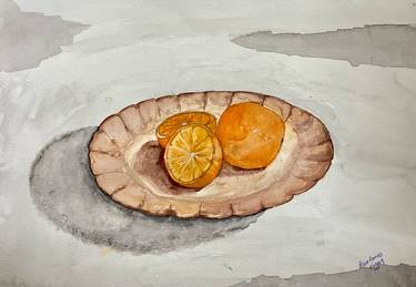 Two Oranges in One Plate Original by Aqsa Ahmad Khan thumb