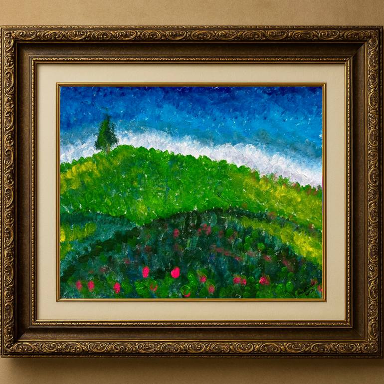 Original Abstract Expressionism Abstract Painting by Aqsa Jameel Raja