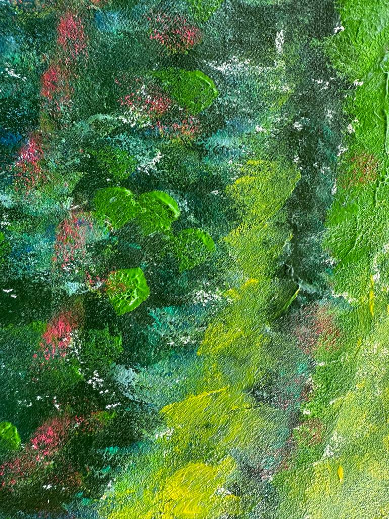 Original Abstract Expressionism Abstract Painting by Aqsa Jameel Raja