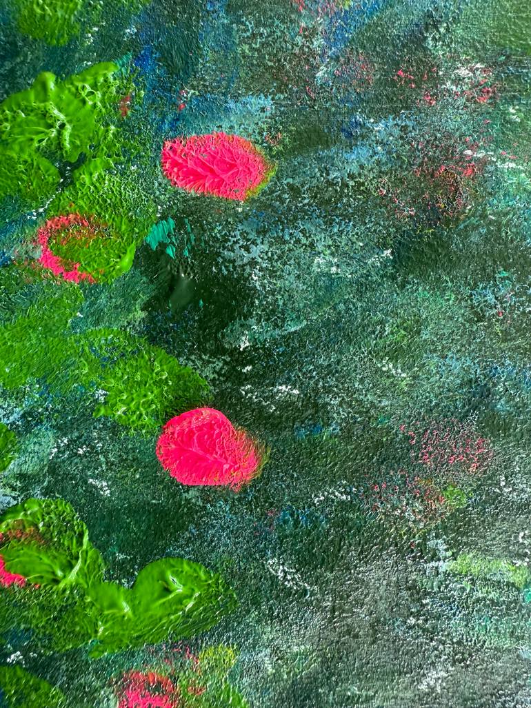 Original Abstract Expressionism Abstract Painting by Aqsa Jameel Raja