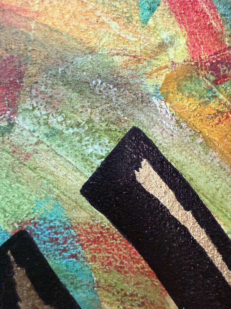 Original Abstract Expressionism Abstract Painting by Aqsa Jameel Raja