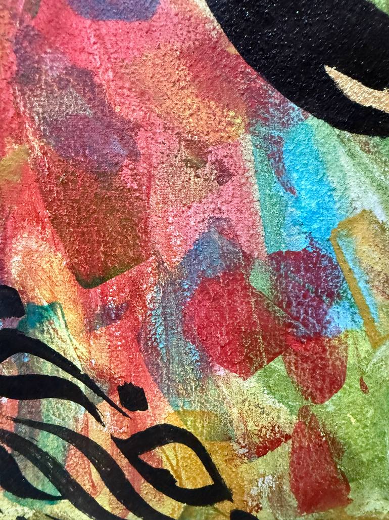 Original Abstract Expressionism Abstract Painting by Aqsa Jameel Raja