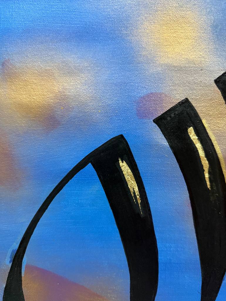 Original Abstract Expressionism Abstract Painting by Aqsa Jameel Raja