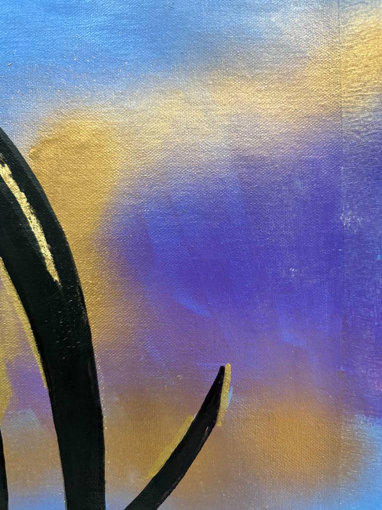 Original Abstract Expressionism Abstract Painting by Aqsa Jameel Raja