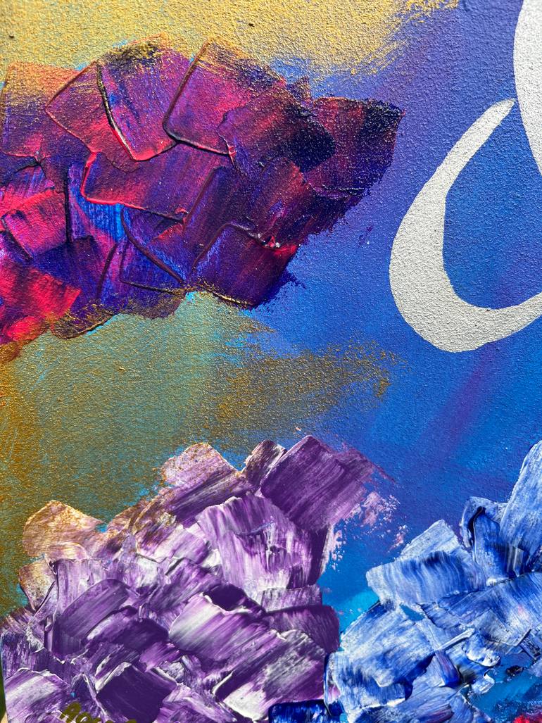 Original Abstract Expressionism Abstract Painting by Aqsa Jameel Raja