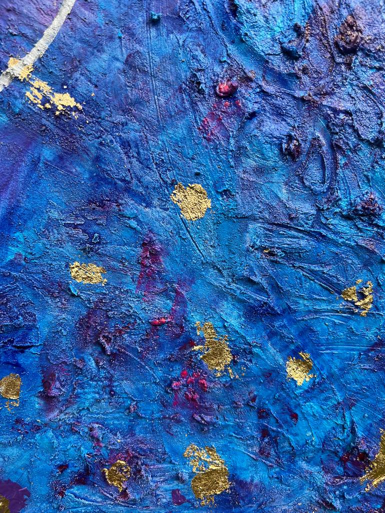 Original Abstract Expressionism Abstract Painting by Aqsa Jameel Raja