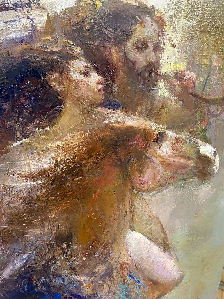 Original Abstract Horse Painting by Art And More