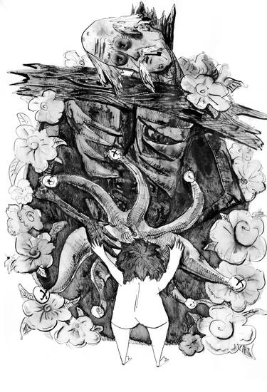 Print of Mortality Drawings by Margo Tart