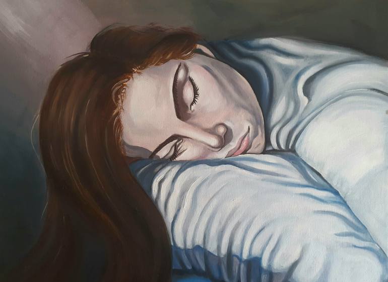 Original Conceptual People Painting by Grazia Cantatore