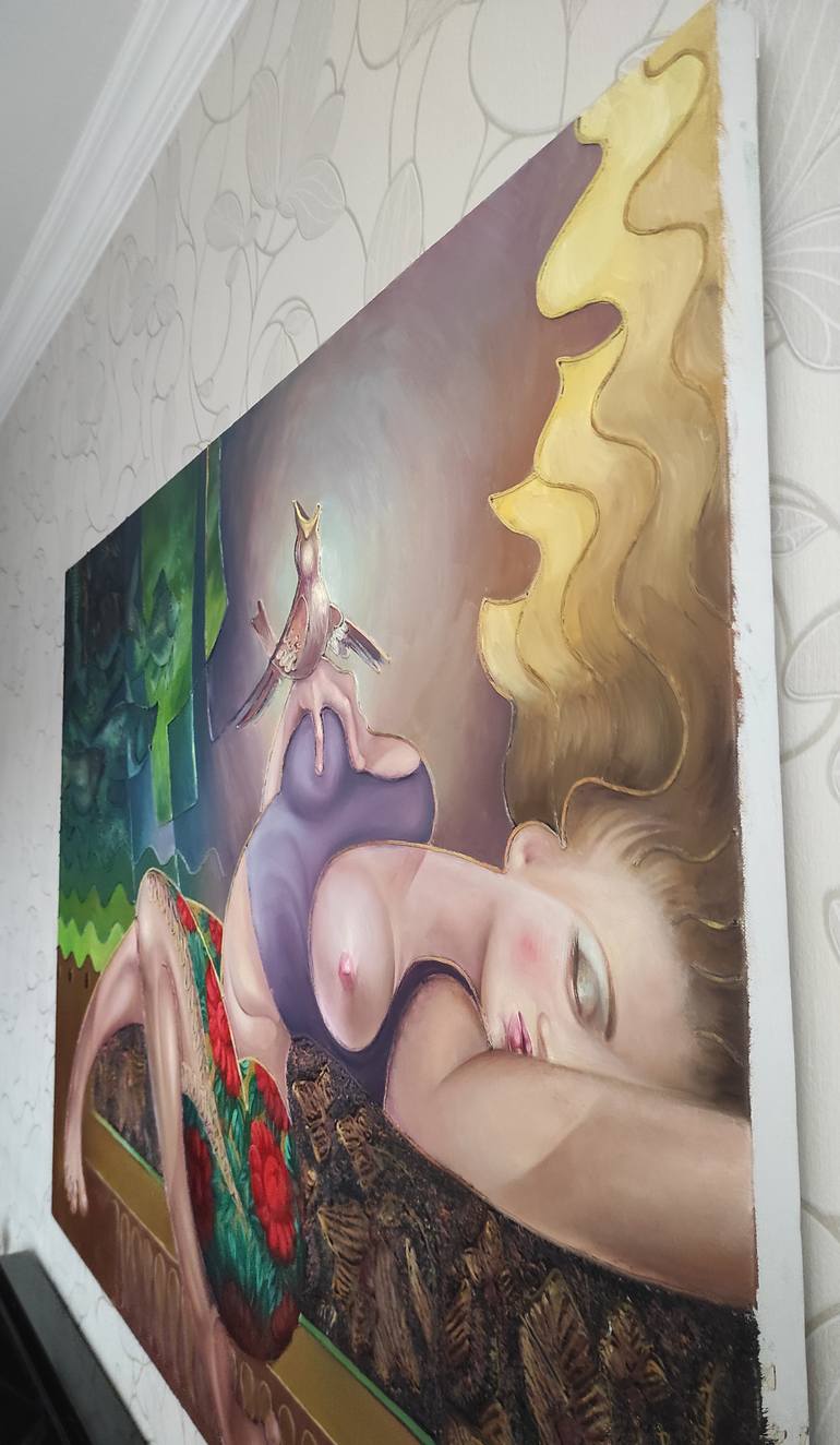 Original Abstract Nude Painting by Gabriel Velijanashvili