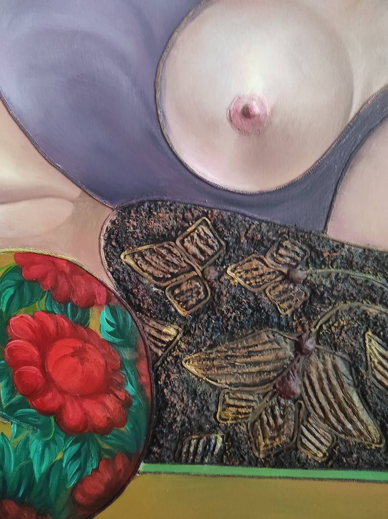 Original Abstract Nude Painting by Gabriel Velijanashvili