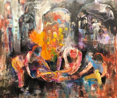 Original Figurative Abstract Paintings by Mariana Marra