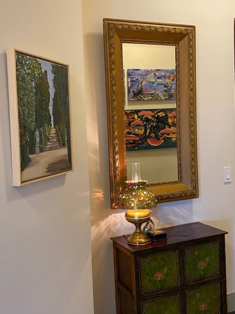 Original Expressionism Landscape Painting by Jacqueline Savaiano