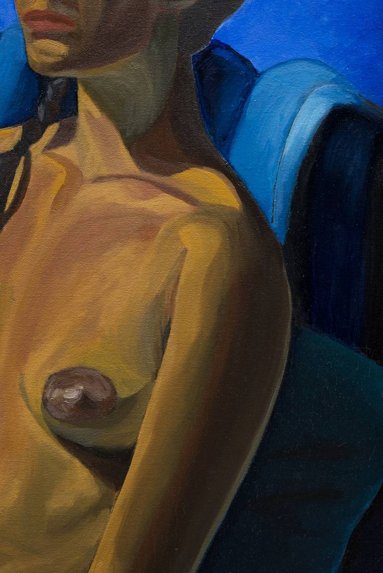 Original Figurative Nude Painting by Jacqueline Savaiano