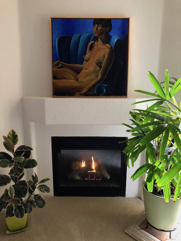 Original Figurative Nude Painting by Jacqueline Savaiano