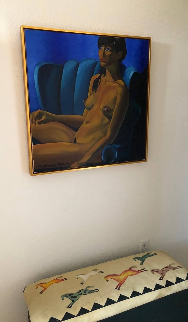 Original Figurative Nude Painting by Jacqueline Savaiano