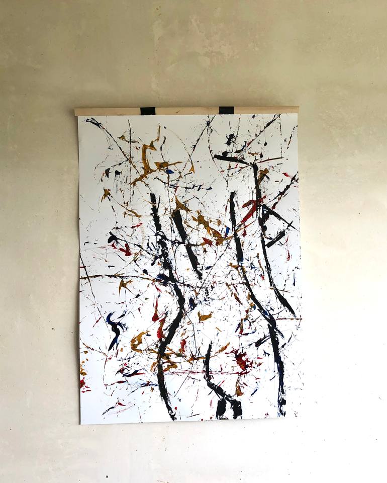 Original Abstract Expressionism Abstract Painting by Taia Tasman