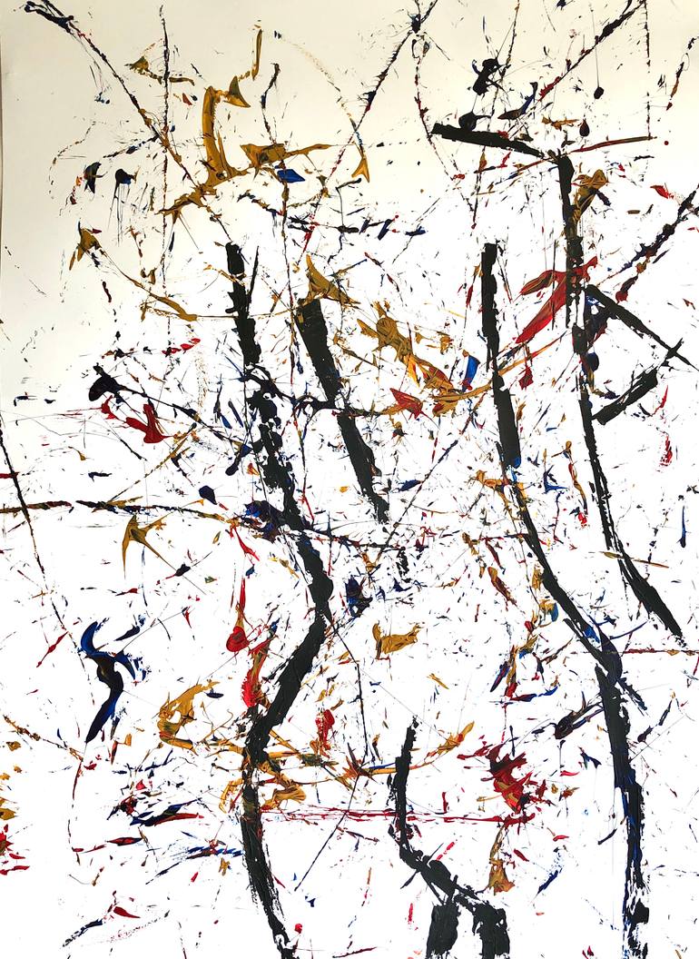 Original Abstract Expressionism Abstract Painting by Taia Tasman