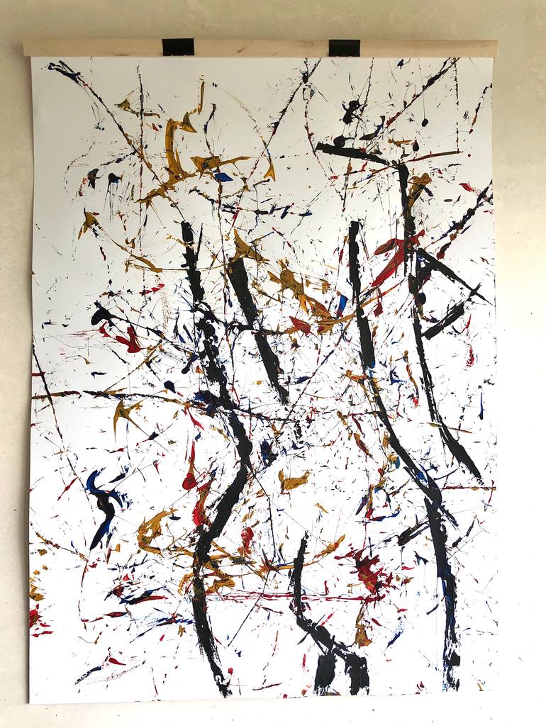 Original Abstract Expressionism Abstract Painting by Taia Tasman