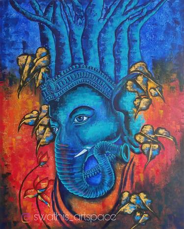 Ganesha Painting for Living Room thumb
