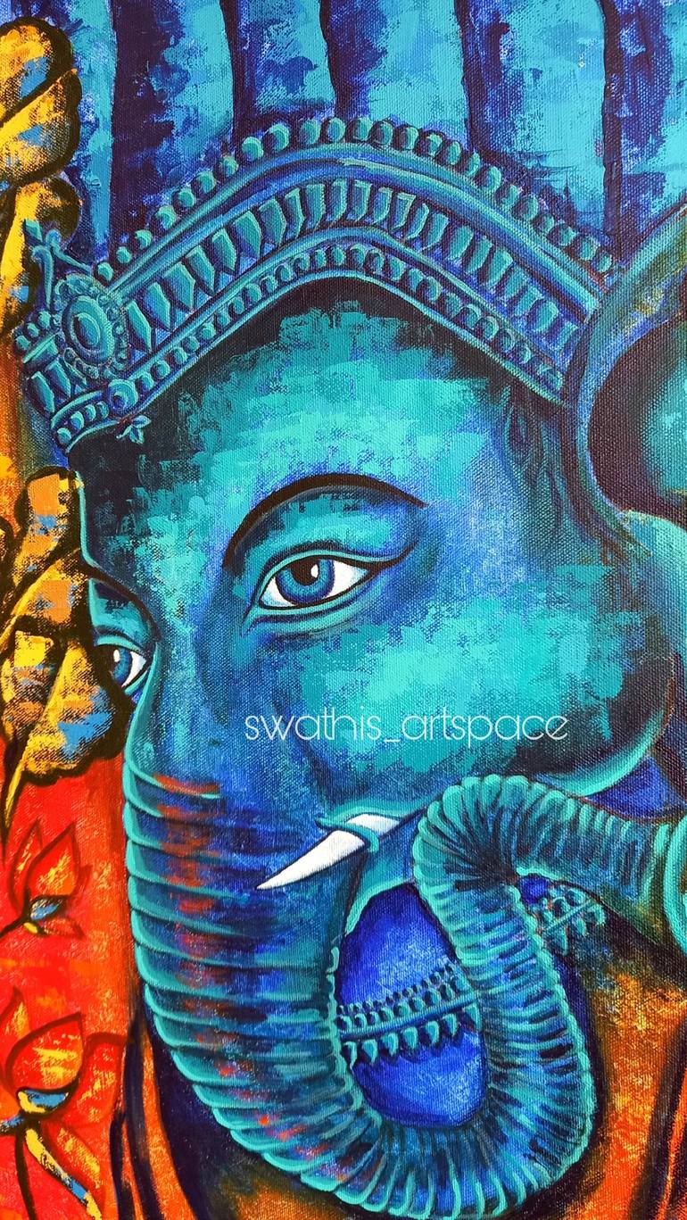 Original Abstract Religious Painting by Swathi N