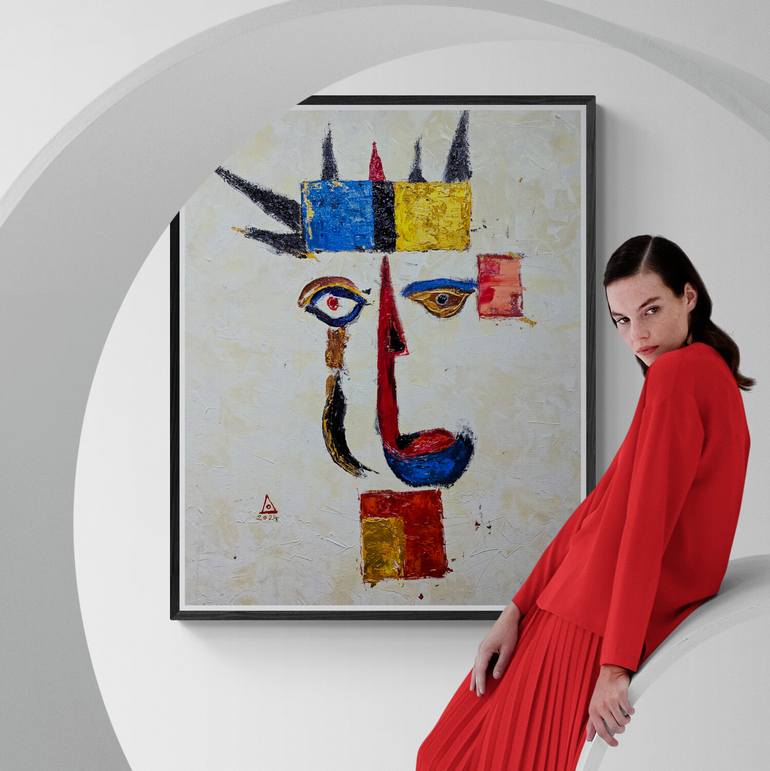 Original Figurative Abstract Painting by Arvy Art
