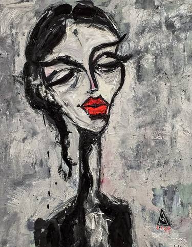 Original Figurative Abstract Painting by Arvy Art