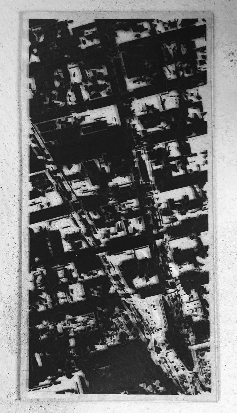 Original Abstract Architecture Drawing by Bastian Bickelein