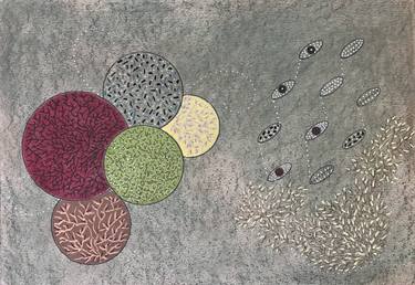 Original Surrealism Abstract Painting by Eva Dumperth