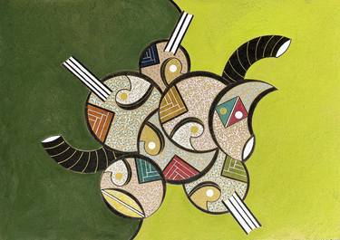 Original Abstract Patterns Drawing by Eva Dumperth