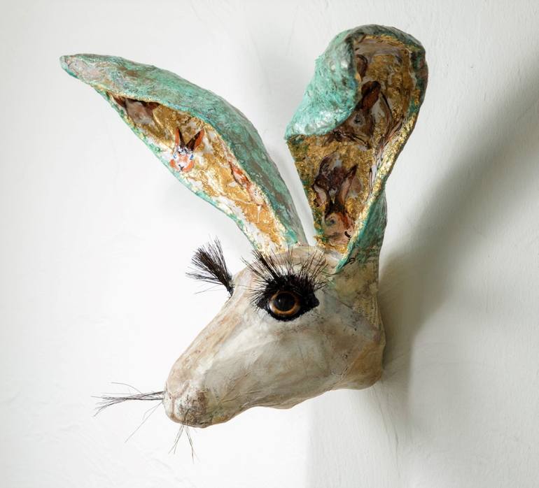 Original Figurative Animal Sculpture by Jane Clare