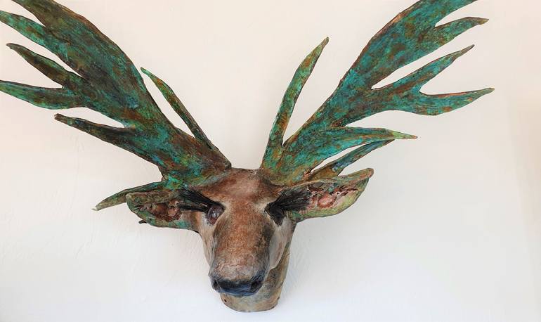 Original Modern Animal Sculpture by Jane Clare