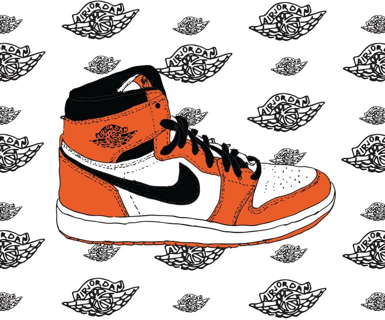 AIR JORDAN 1 SHATTERED BACKBOARD 2.0 Mixed Media by Let Me Your Picture | Saatchi Art