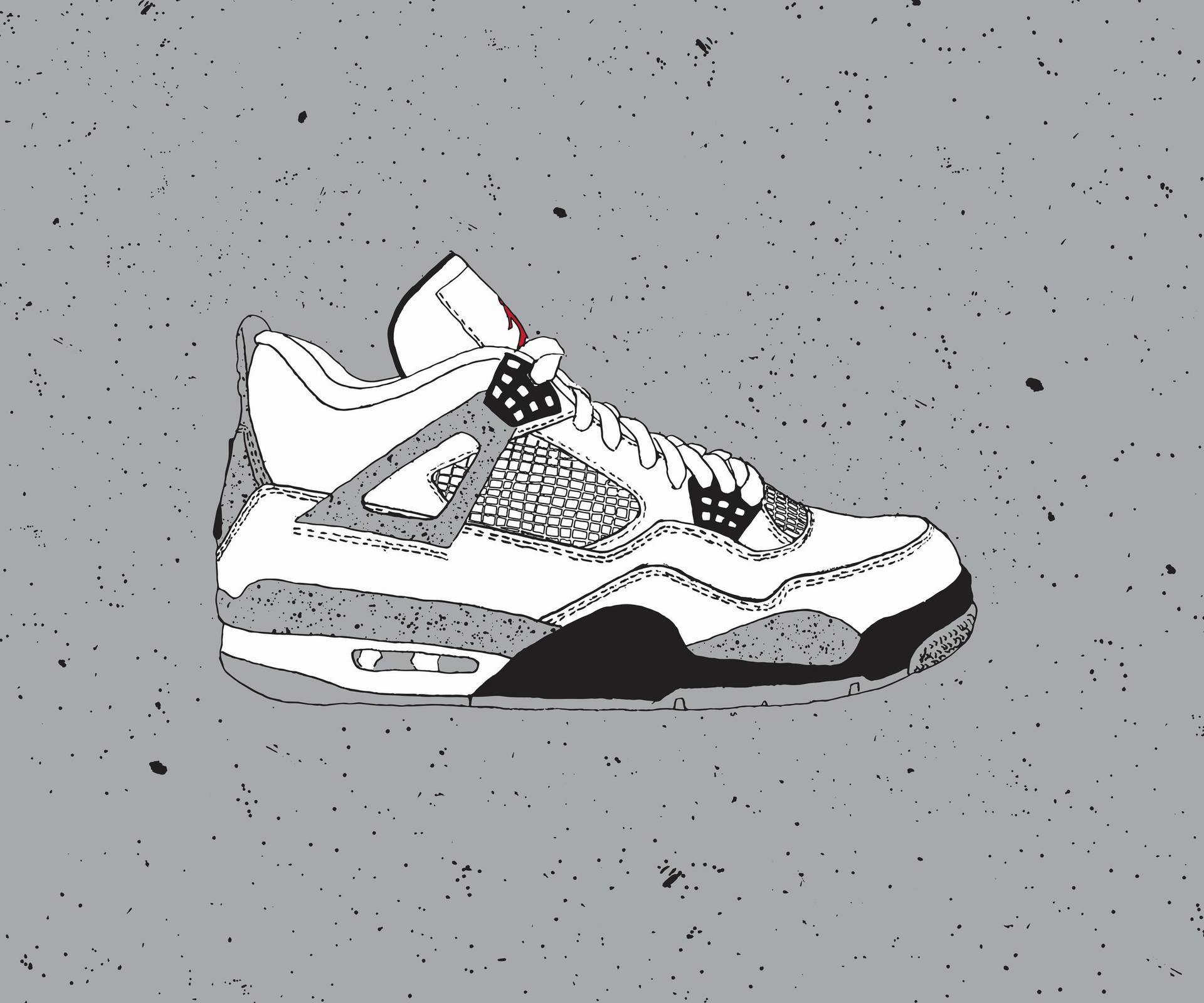 AIR JORDAN WHITE CEMENT Digital by Let Me Draw Your