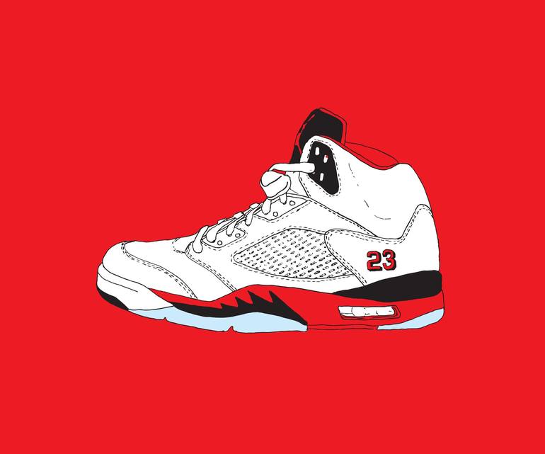 jordans 5 fire red