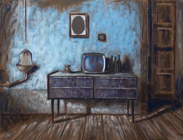 Print of Realism Interiors Paintings by Manuel Dampeyroux