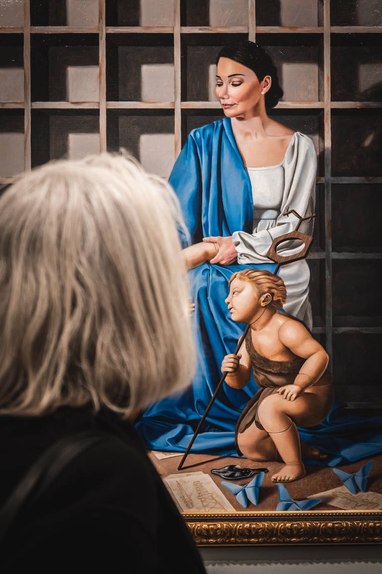 Original Figurative Religion Painting by Manuel Dampeyroux