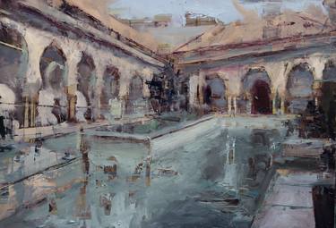 Original Architecture Painting by Amine Karoun