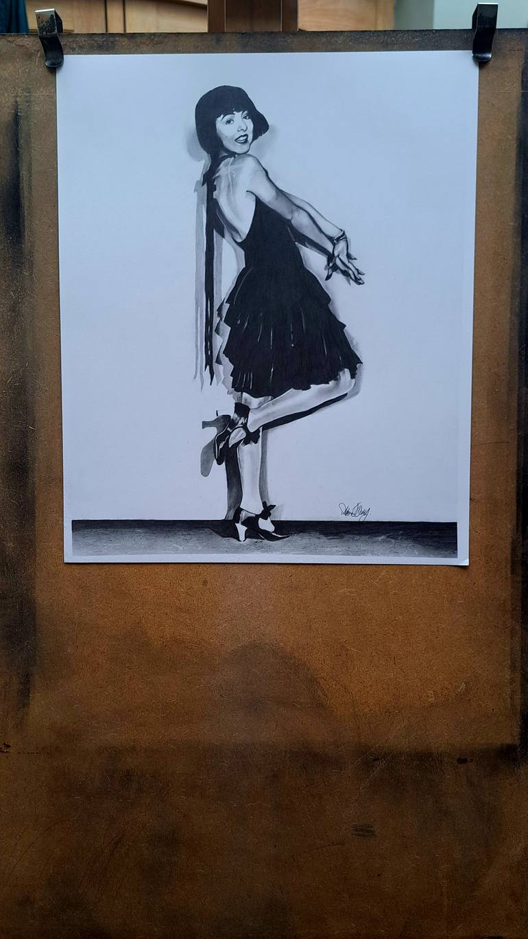 Original Art Deco Pop Culture/Celebrity Drawing by A J Darby