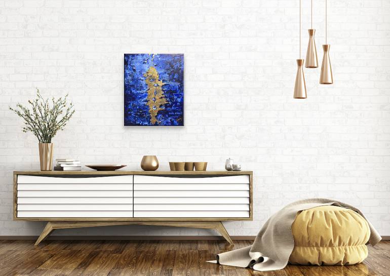 Original Abstract Expressionism Seascape Painting by Almakan Visual Artist