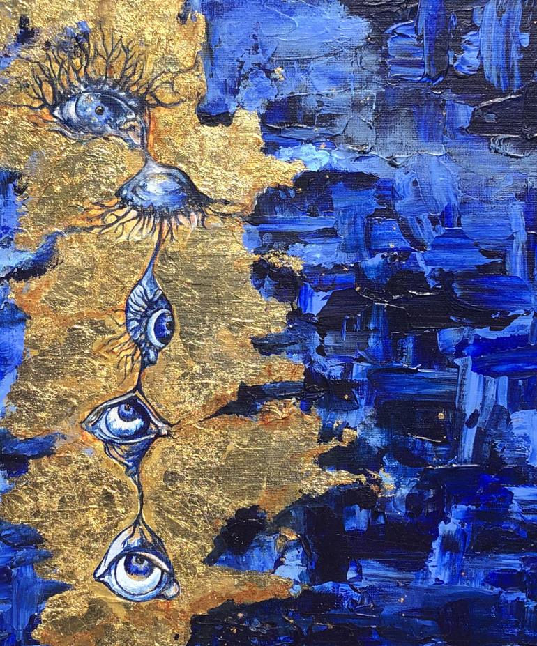 Original Abstract Expressionism Seascape Painting by Almakan Visual Artist