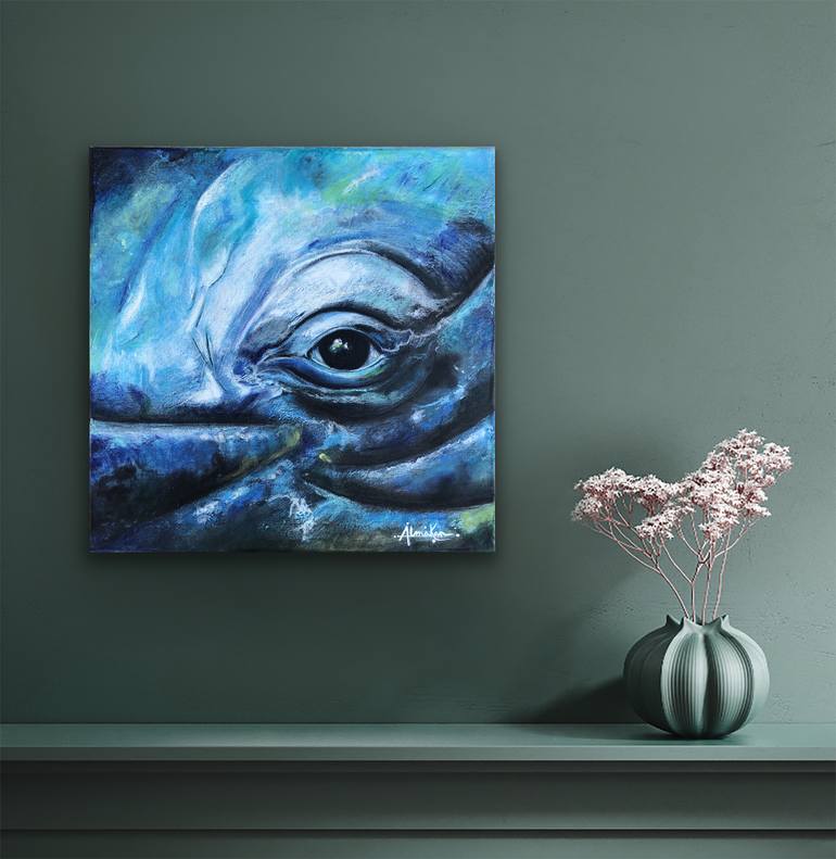 Original Expressionism Animal Painting by Almakan Visual Artist