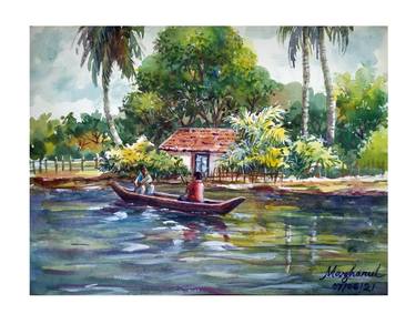 Print of Nature Paintings by mazharul artist