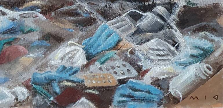 Original Conceptual Landscape Painting by Mayya Batulina