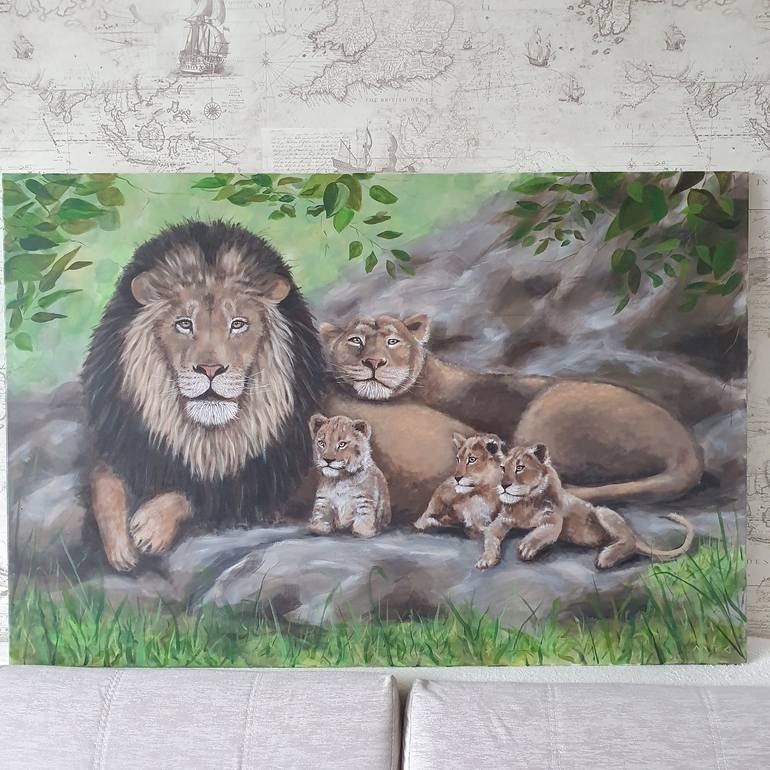 Original Realism Animal Painting by Mayya Batulina