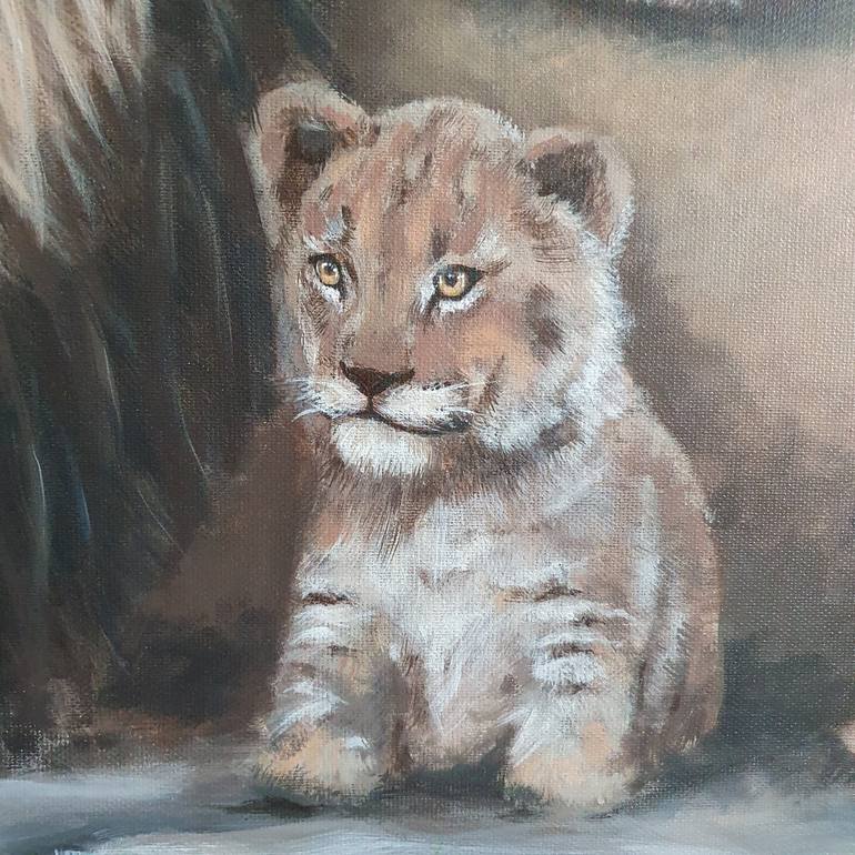 Original Realism Animal Painting by Mayya Batulina