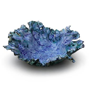 Blue Abstract Bowl thumb